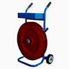 Skein-rolled steel strap dispenser